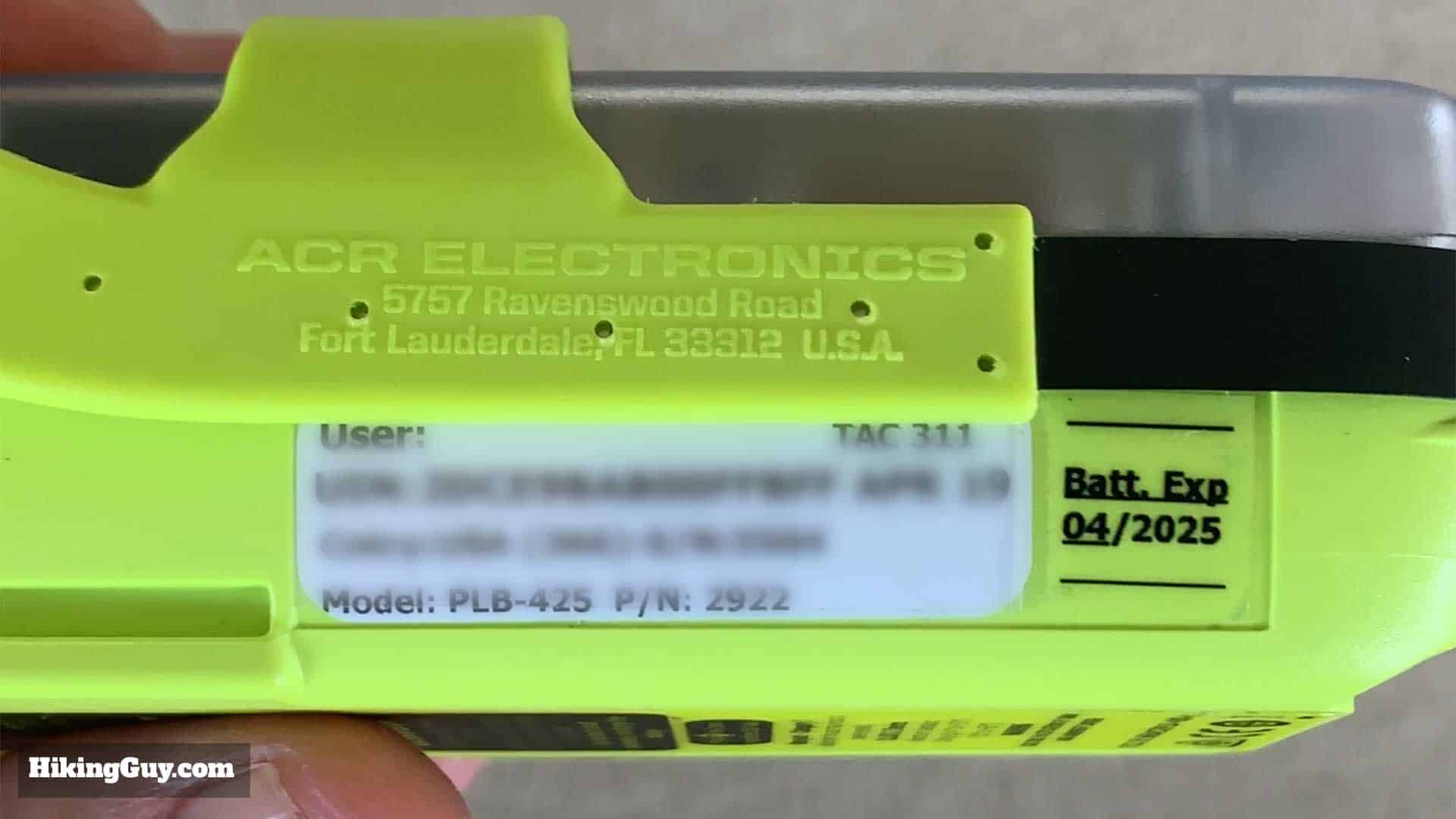 Acr Registration Sticker