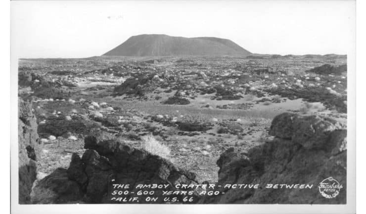 Amboy Crater Historic Postcard
