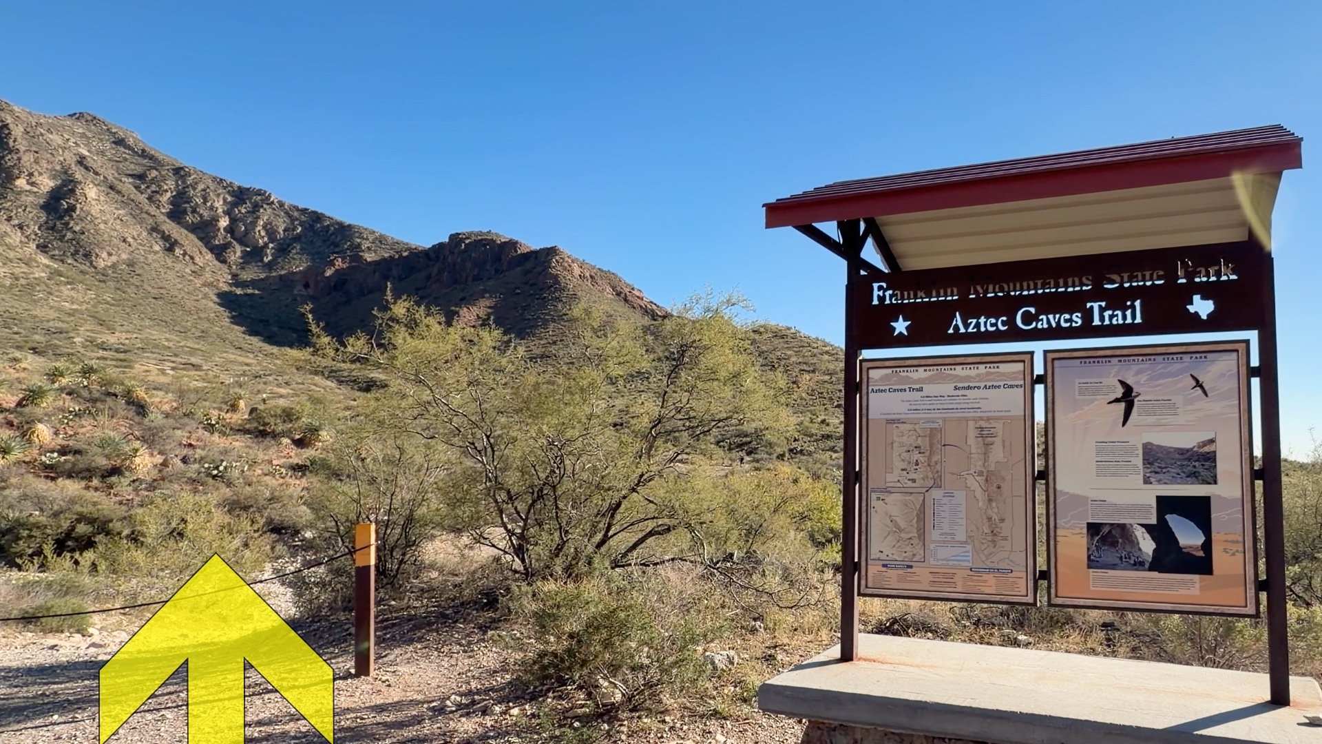 Aztec Caves Trail Directions 1