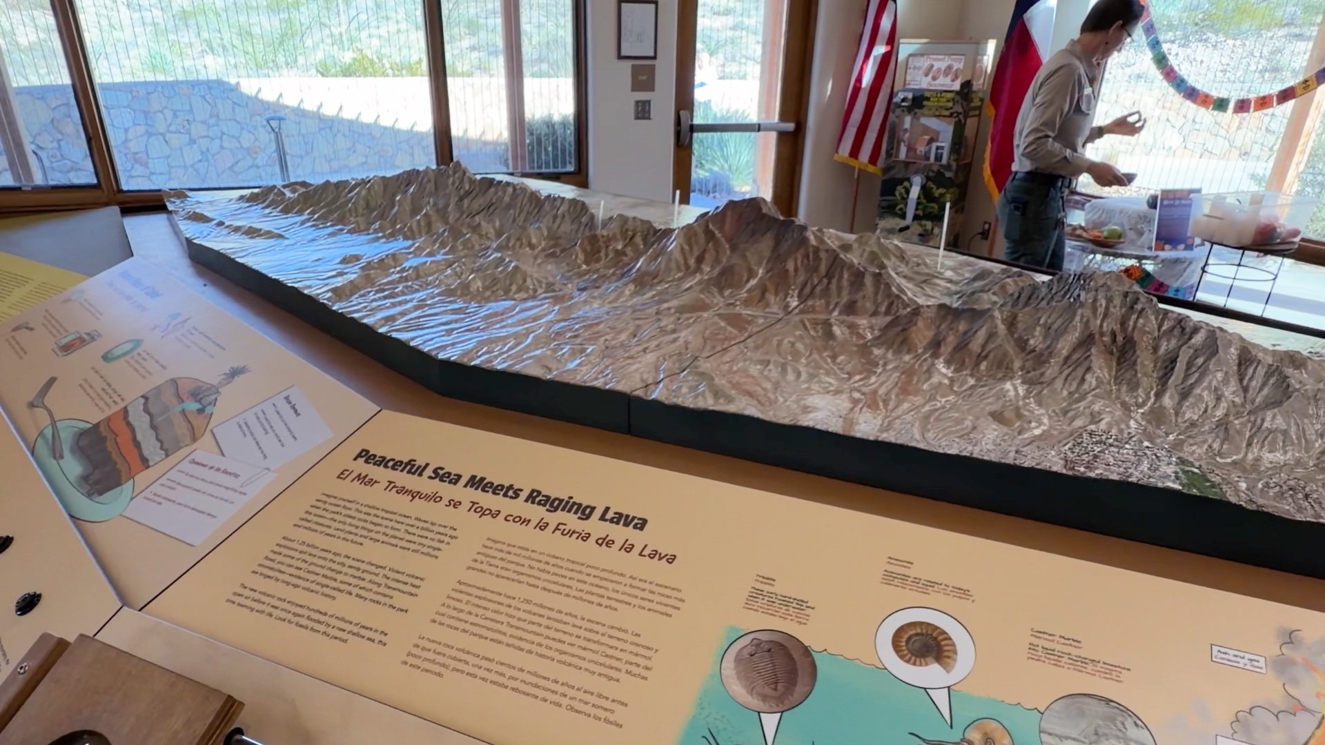 Aztec Caves Visitor Center Inside