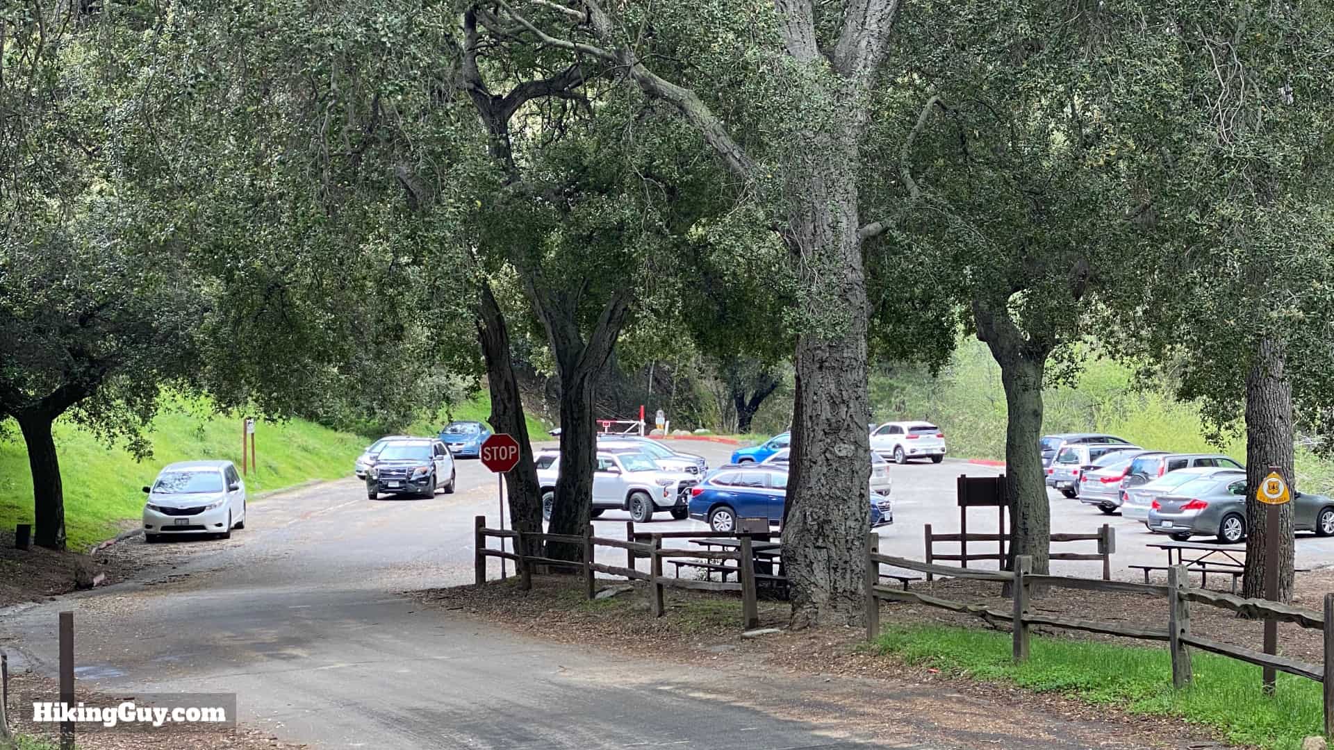 Big Parking Lot Millard Canyon Falls