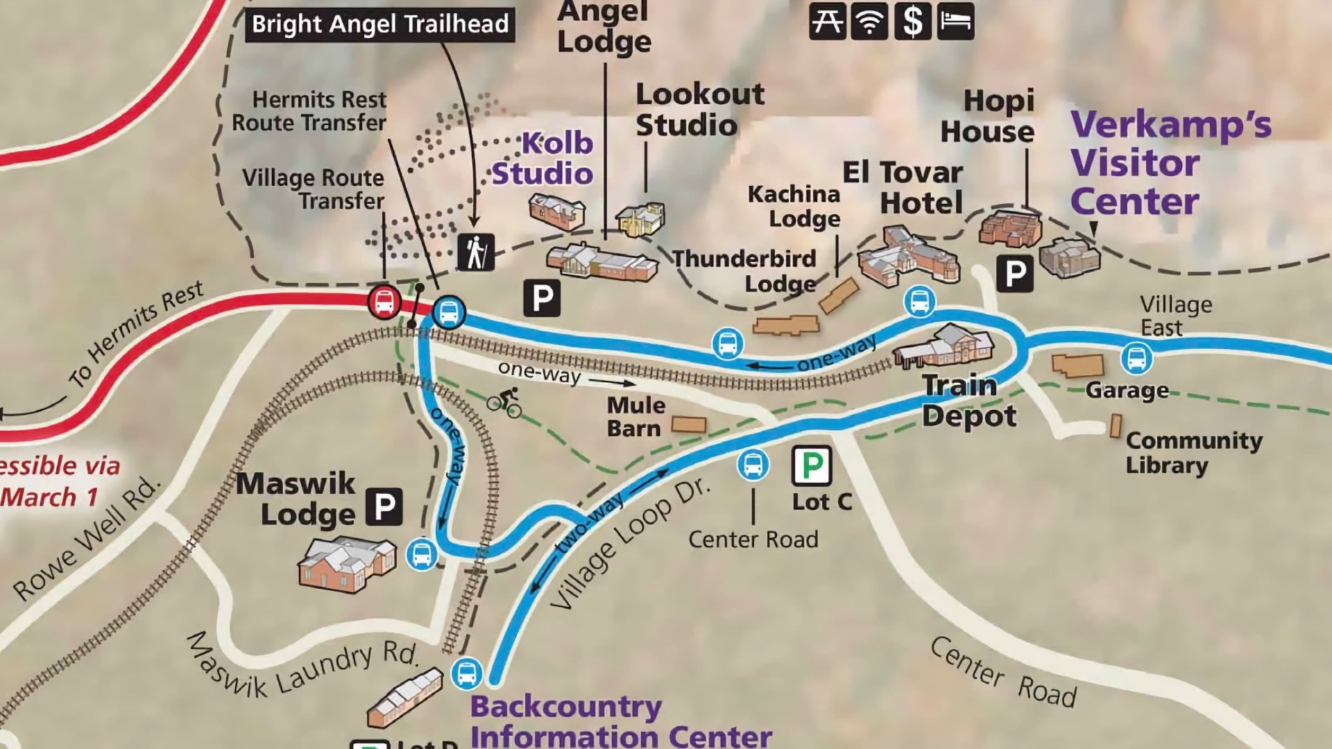 Bright Angel Trail Parking 2