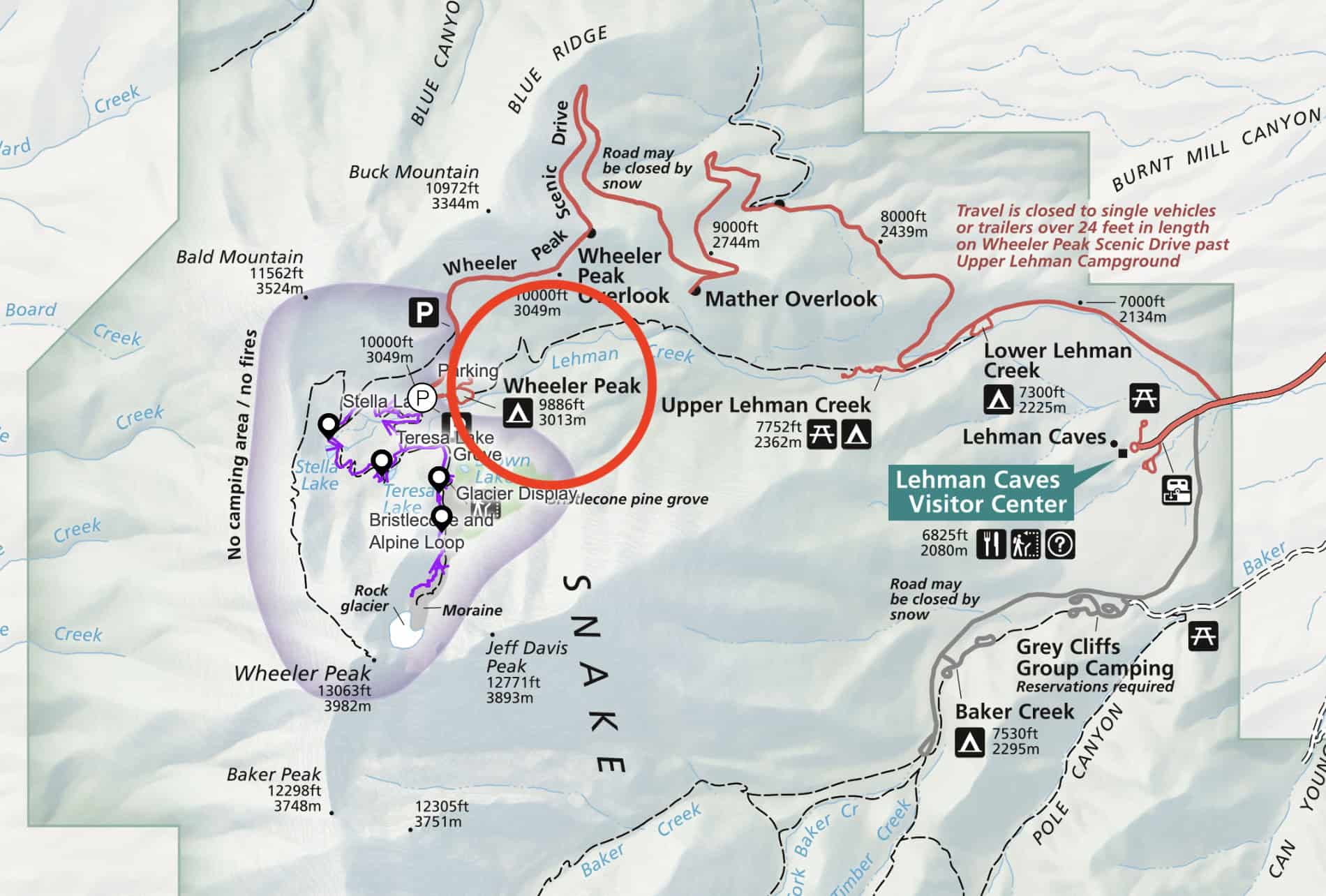 Bristlecone And Alpine Loop Great Basin Location