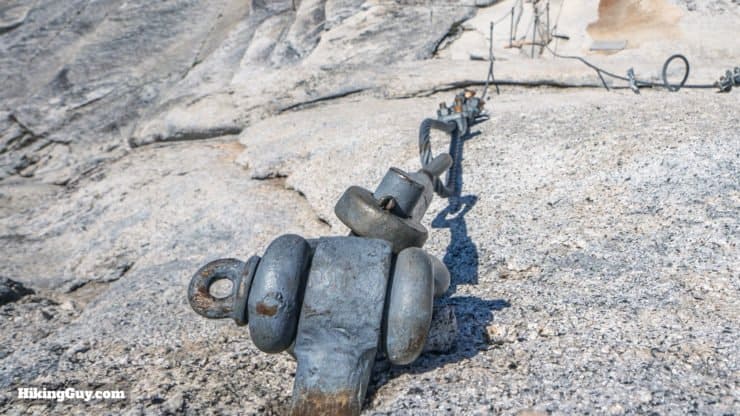 Cable Secured In Rock