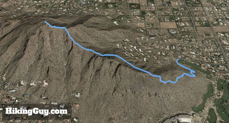 Camelback Mountain Hike 3d map