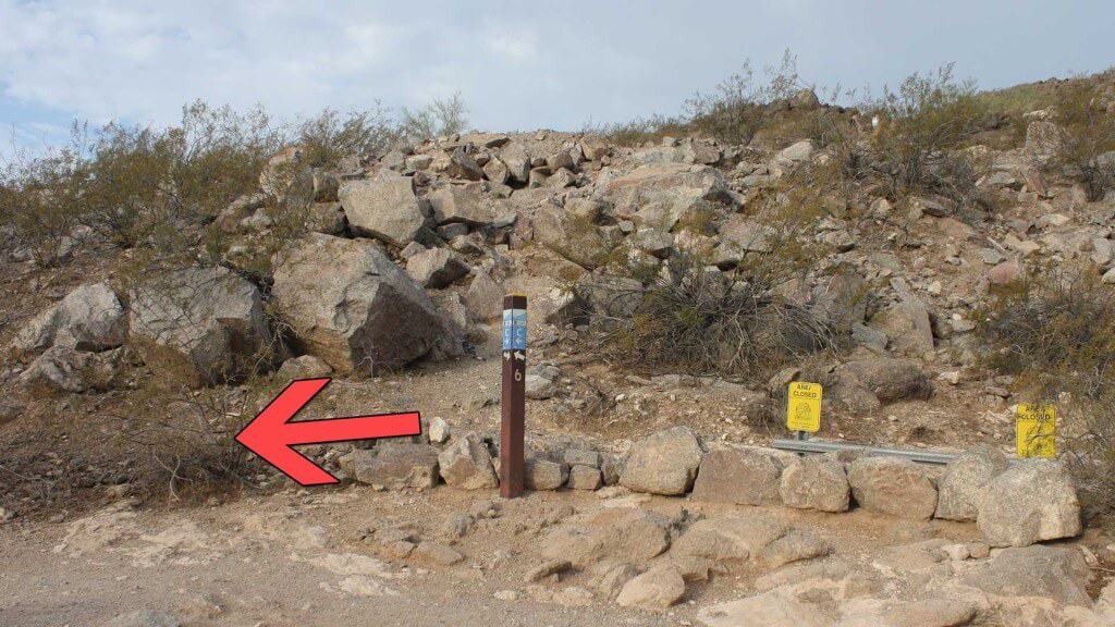 Camelback Mountain Hike left turn