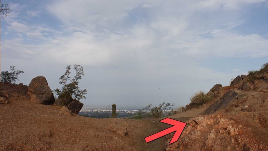 Camelback Mountain saddle