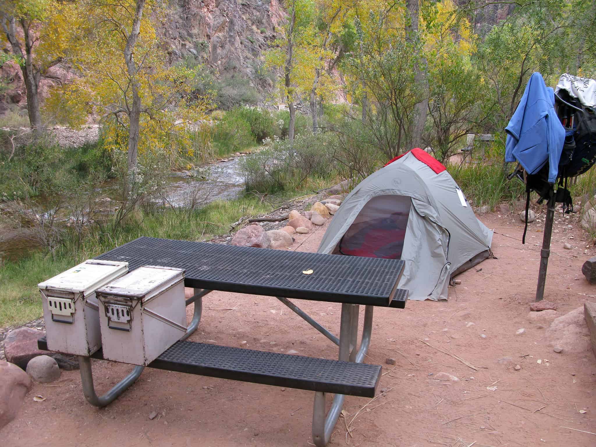 Campsite On Rim To Rim