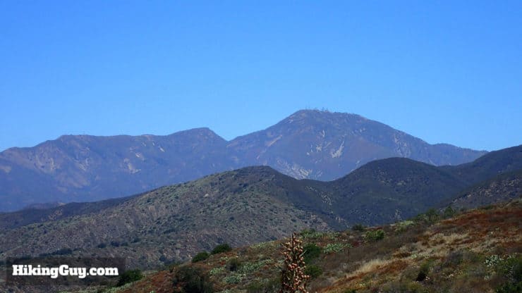 views of Saddleback Mountain and Cleveland National Forest