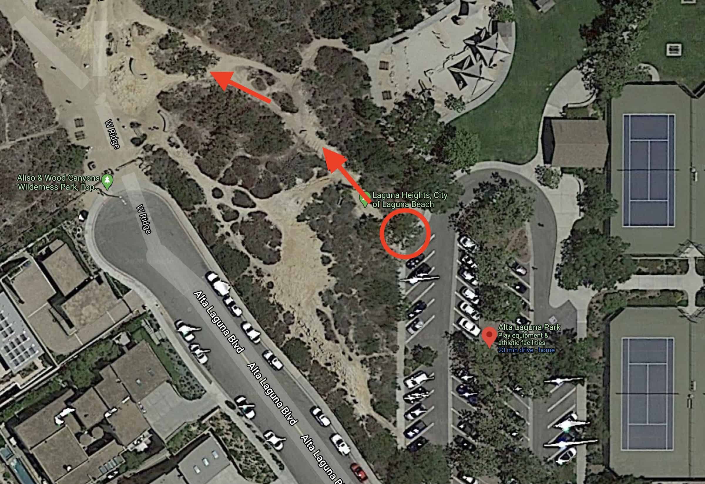 Car Wreck Trail Start Map