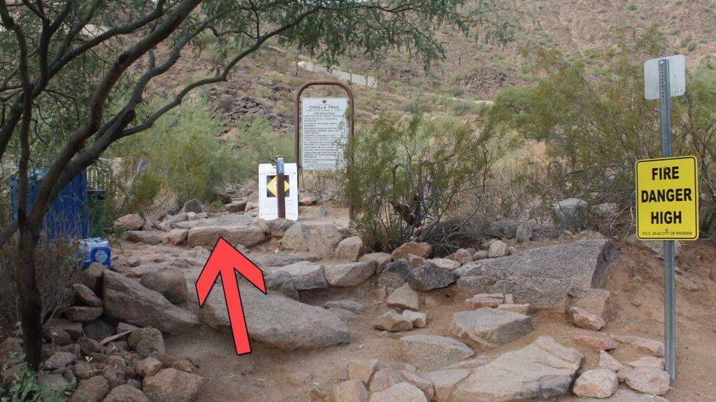 Cholla Trail trailhead