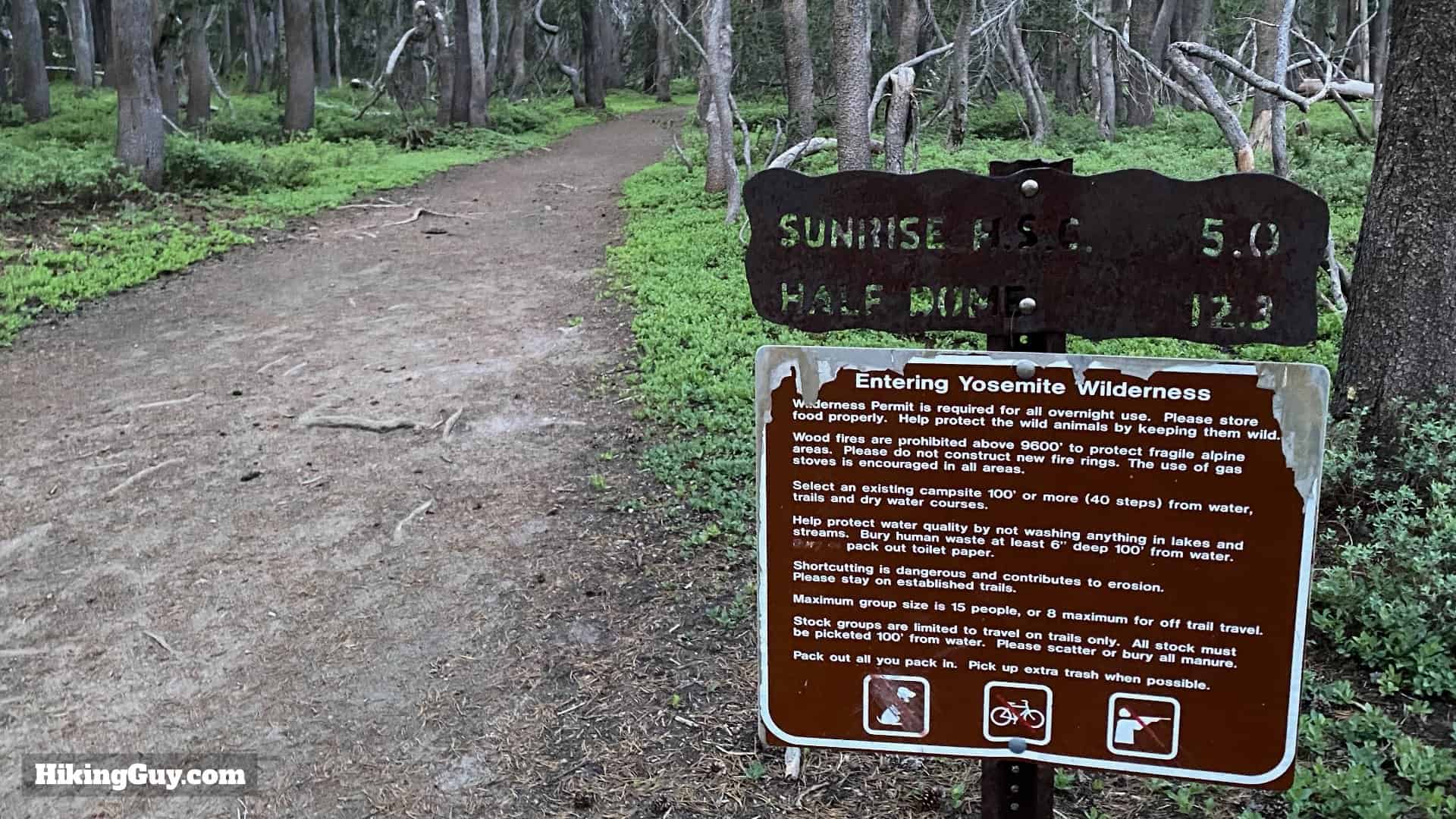 Clouds Rest Hike Directions 8