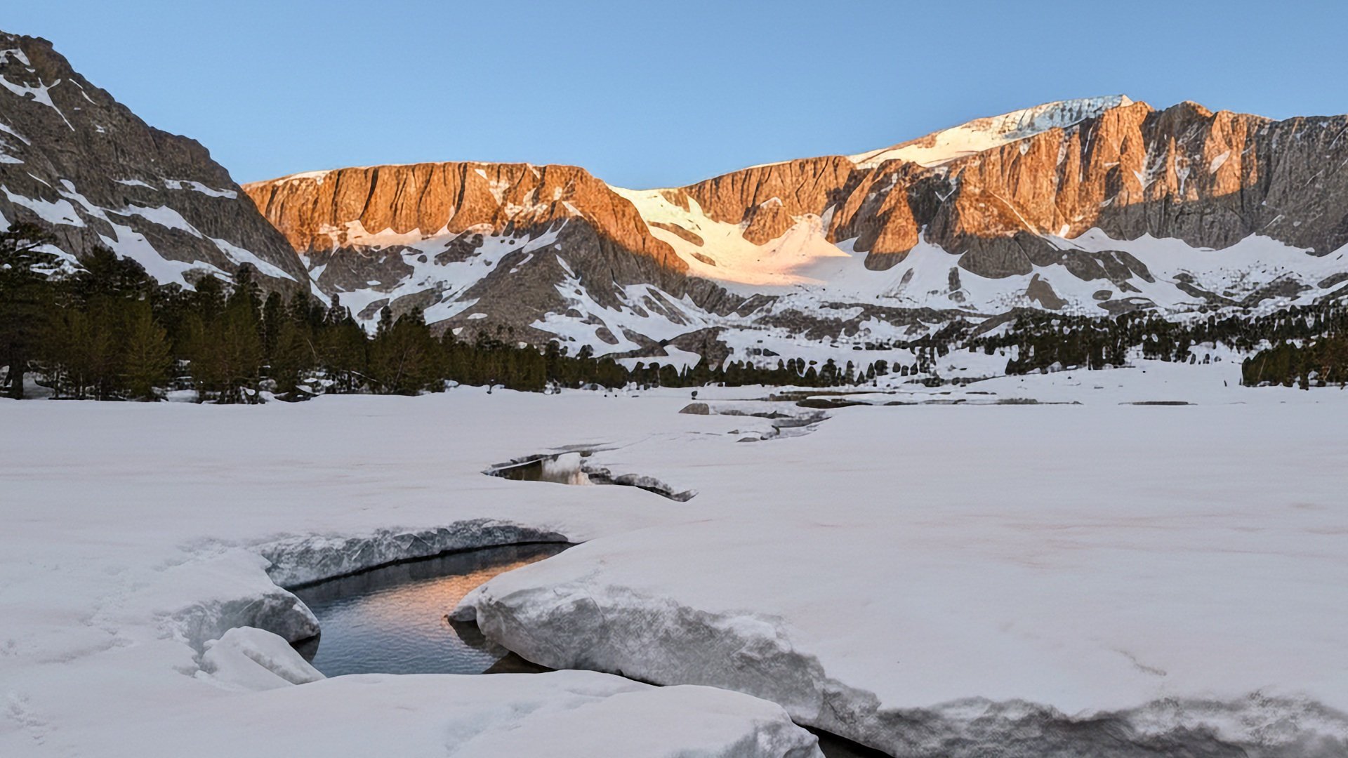 Cottonwood Lakes In Snow