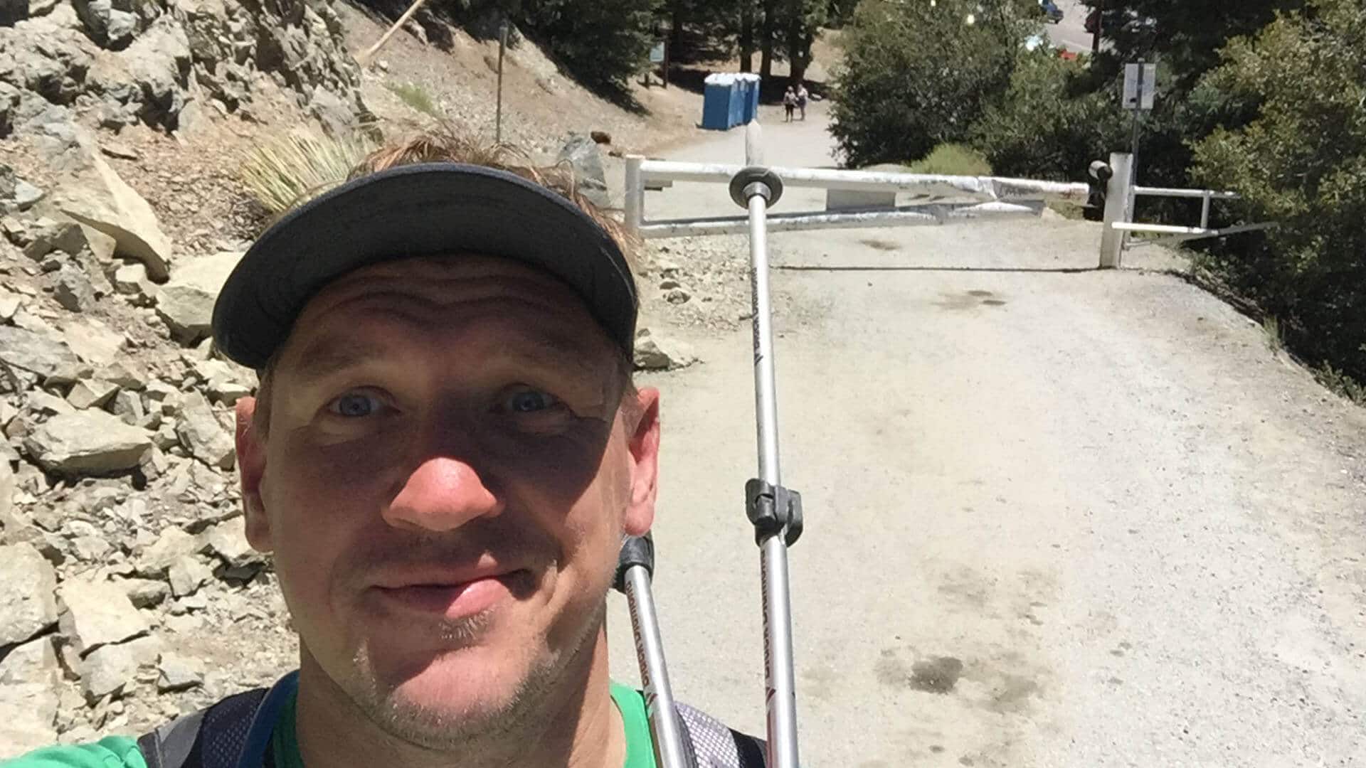 cris hazzard on mt baldy hike
