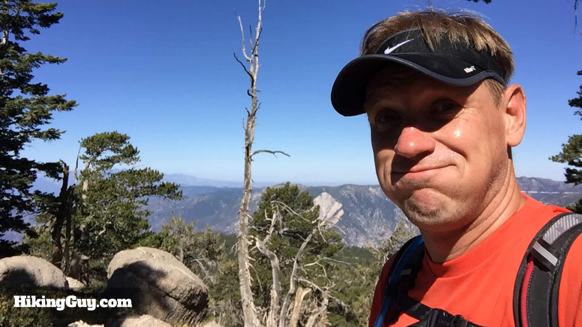 cris hazzard tired on hike