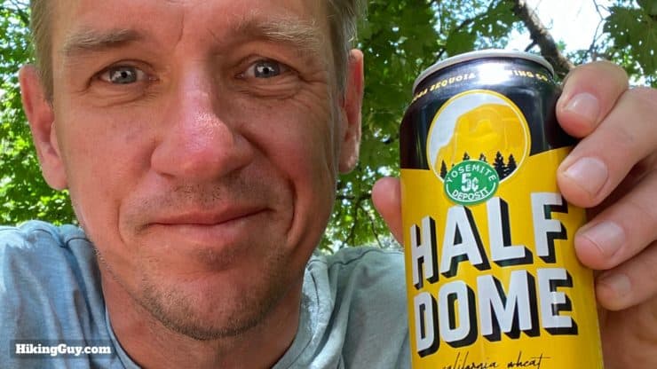 Cris Hazzard With Half Dome Beer