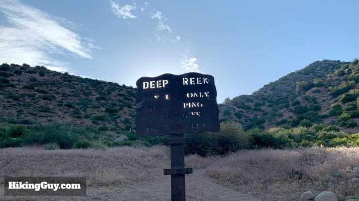 Deep Creek Hot Springs Sign