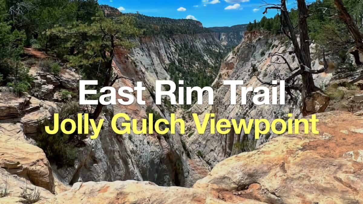 East Rim Trail to Jolley Gulch Viewpoint (Zion)