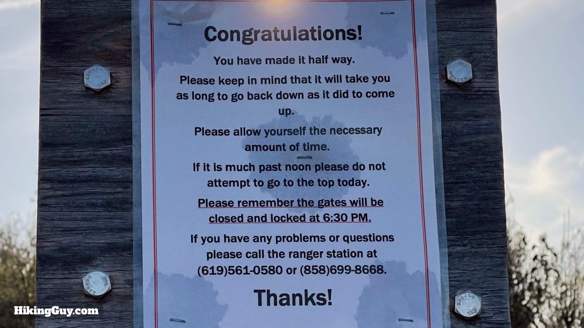 El Cajon Trail Directions 36