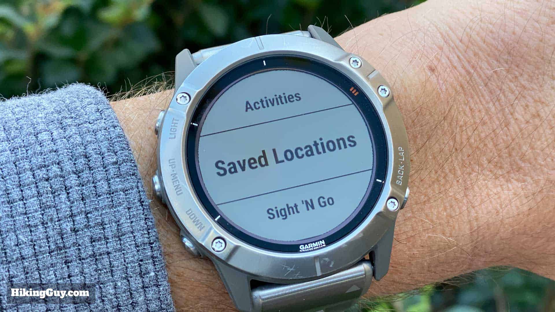 Fenix 6 Navigate Waypoint