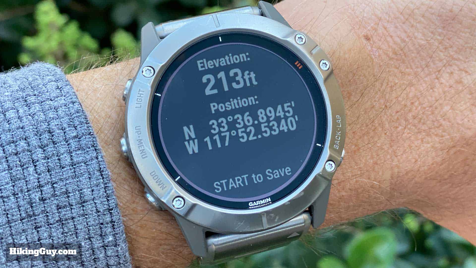 Fenix 6 Saved Location