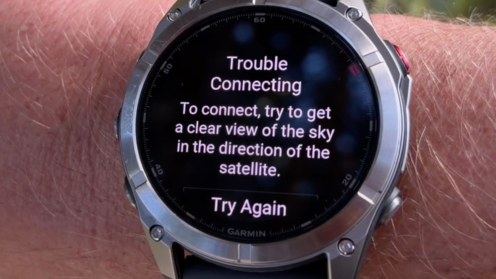 Fenix 8 Connection Fail