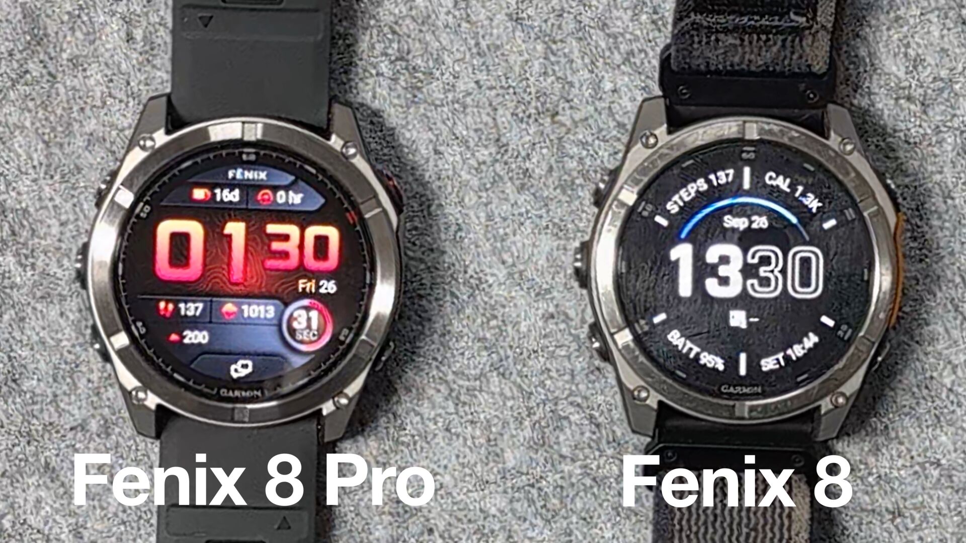 Fenix 8 Vs Fenix 8 Pro