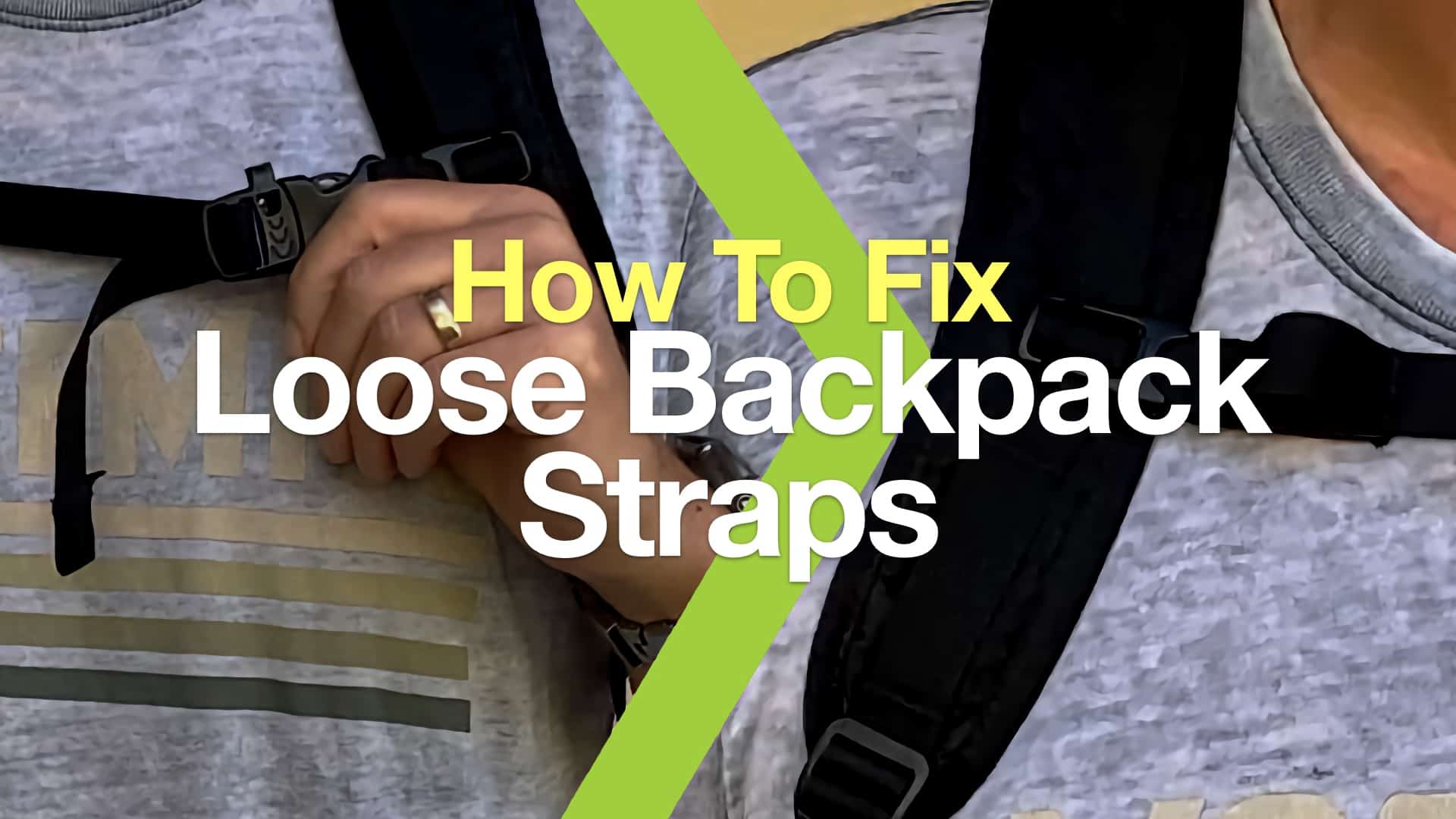 backpacking - Repair broken plastic buckle in the middle of hiking