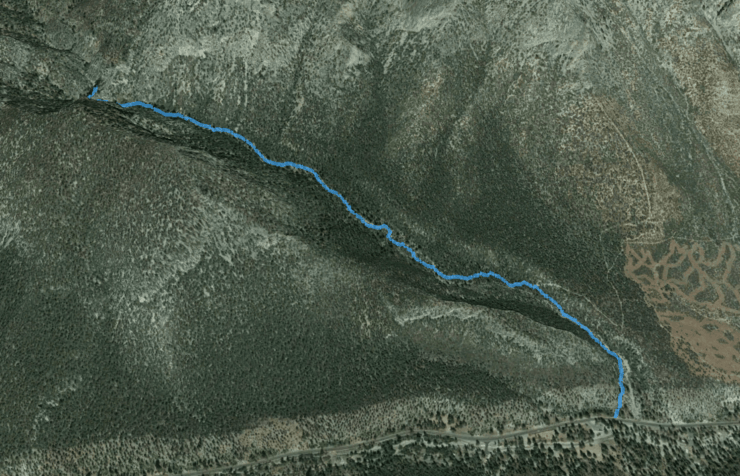 Fletcher Canyon 3d Map