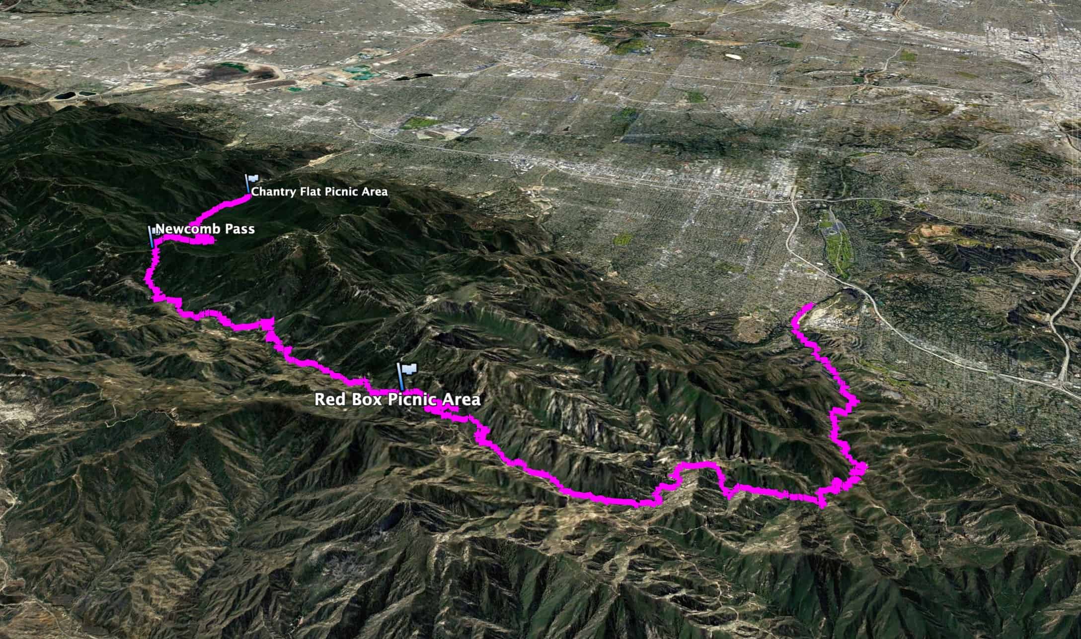 Gabrielino Trail Gabrielino Nrt Hike 3d Map
