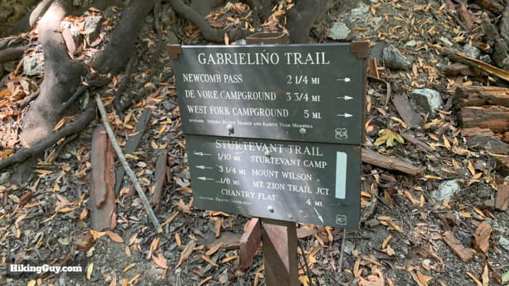 Gabrielino Trail Westbound Directions 22