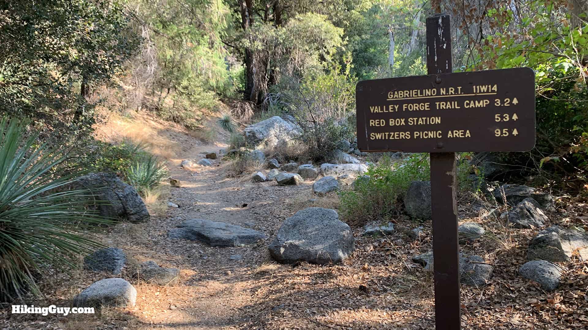 Gabrielino Trail Westbound Directions 50