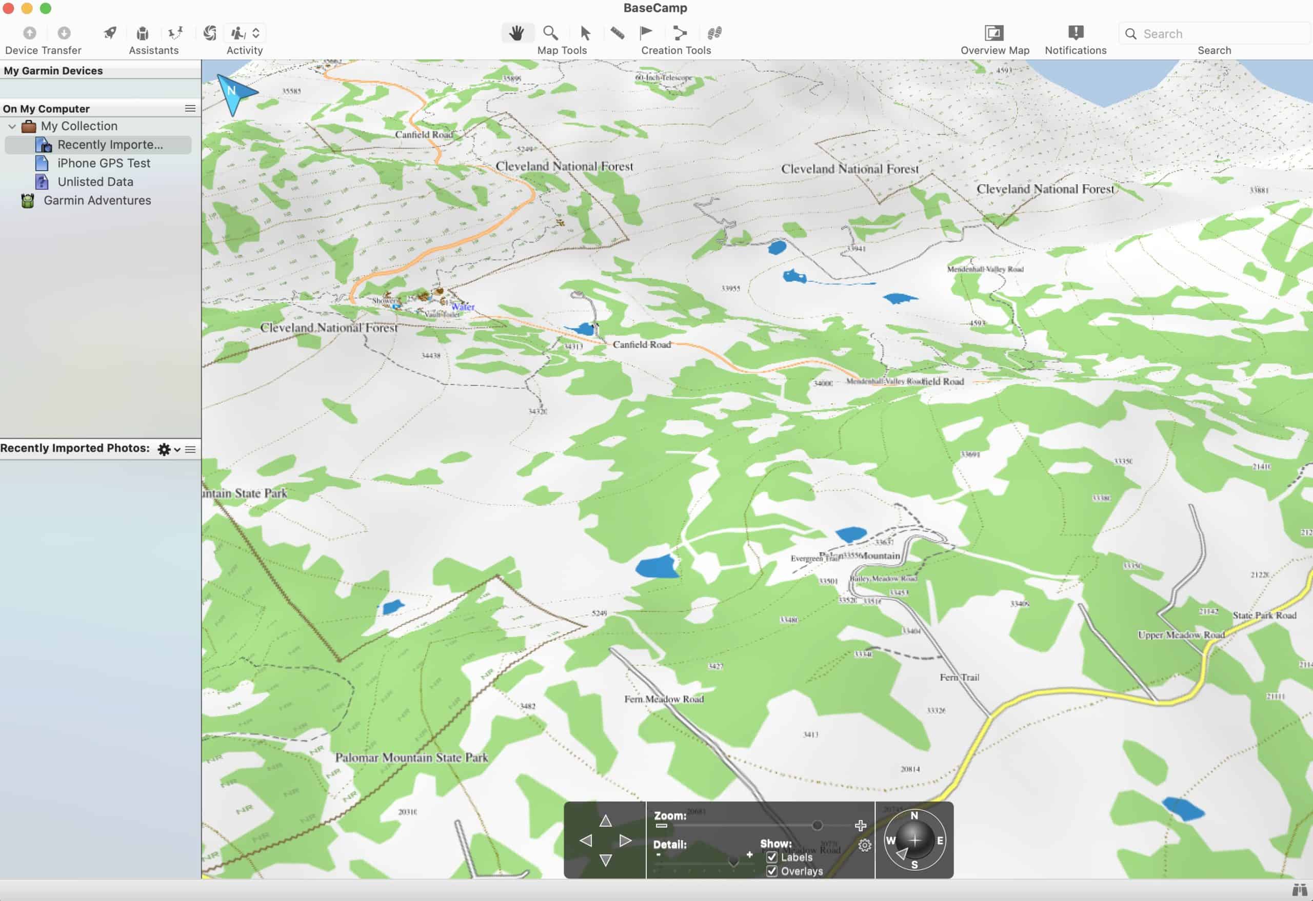 Garmin Basecamp Map Detail