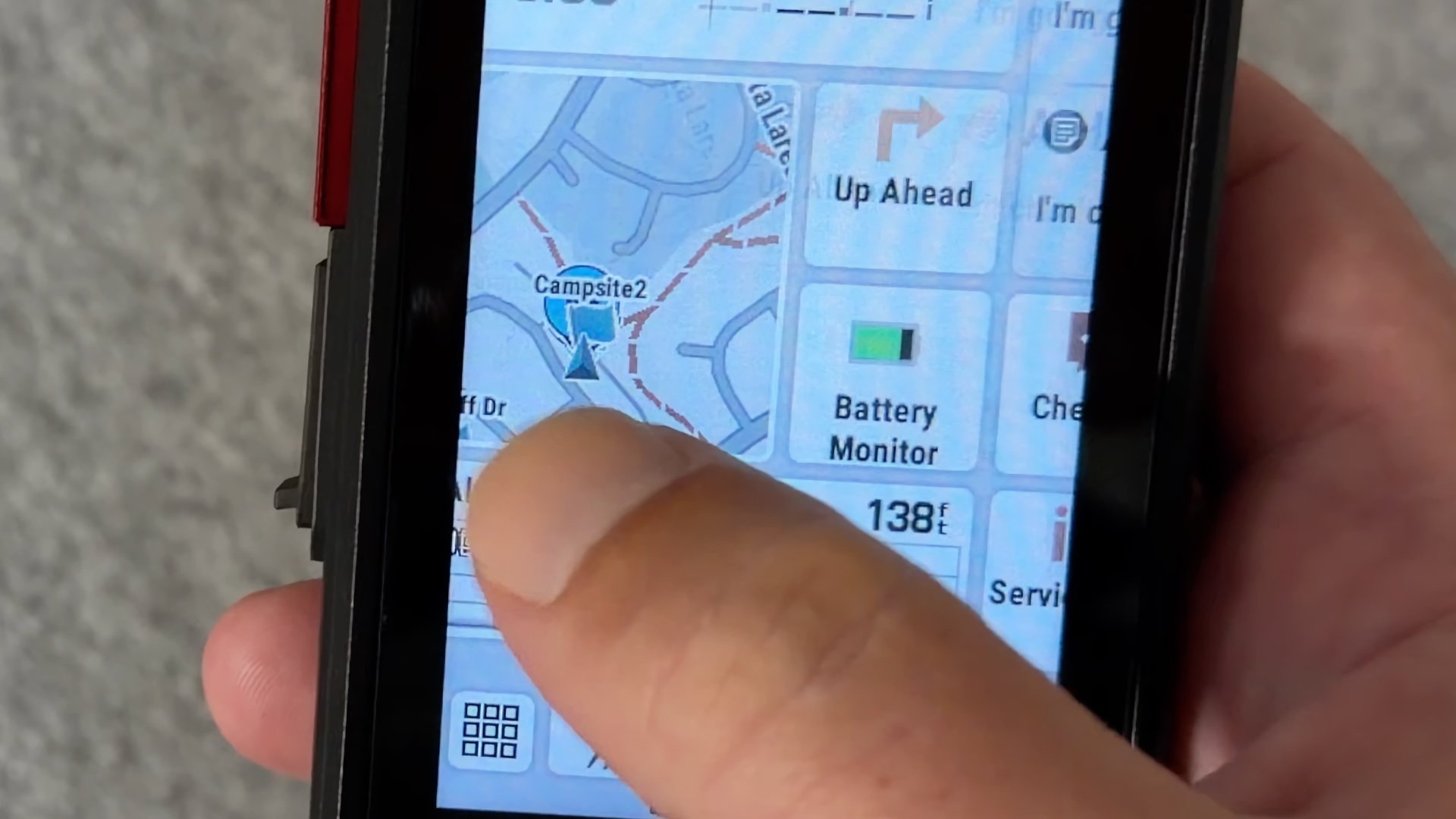 Garmin Gpsmap H1 Screen Tap