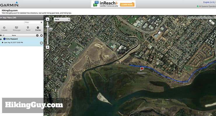 garmin inreach review map share