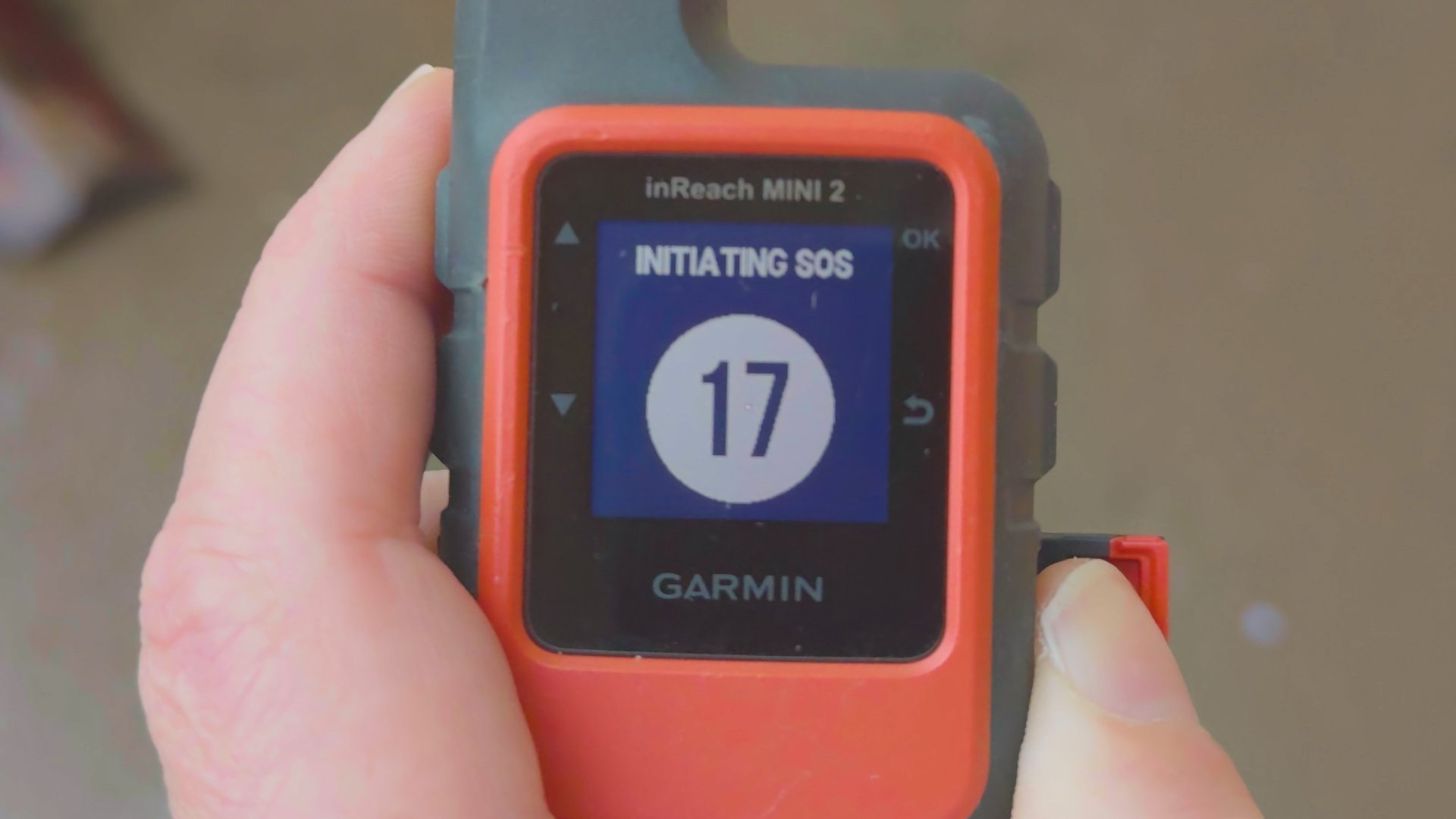 Garmin Inreach Mini Sos Screen