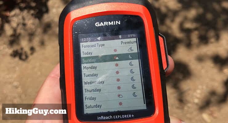 garmin inreach review weather