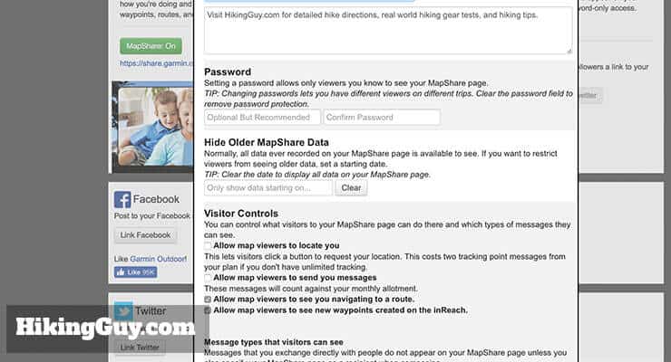 garmin inreach review map share