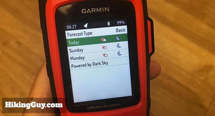 garmin inreach review weather