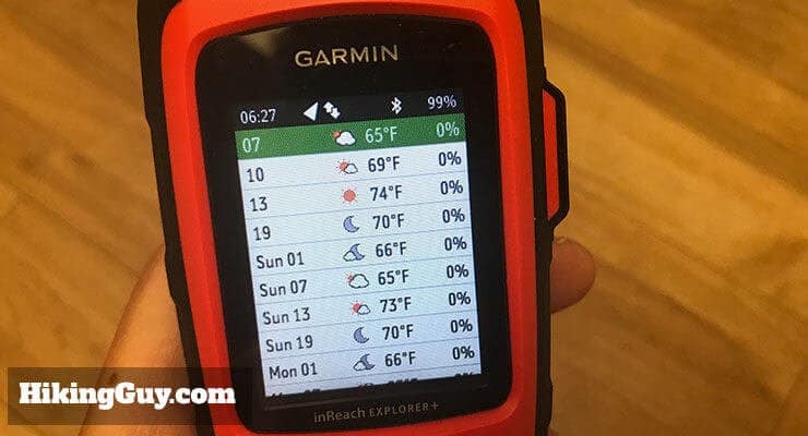 garmin inreach review weather