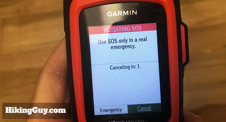 garmin inreach review sos button