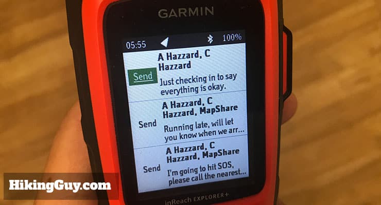garmin inreach review presets