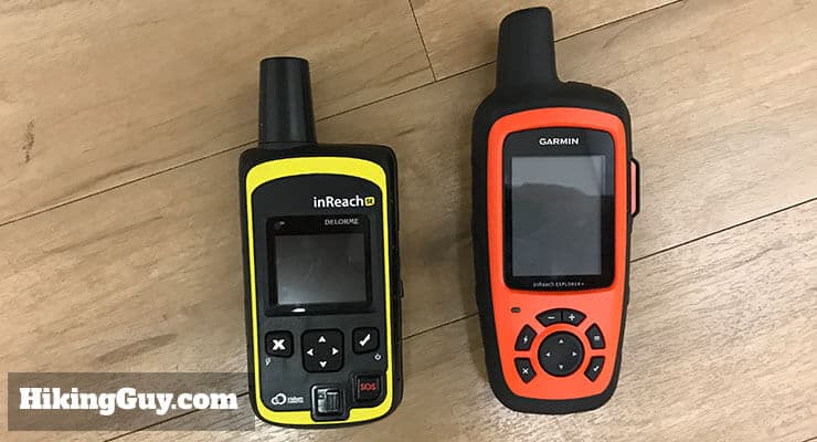 garmin inreach review Delorme next to Garmin