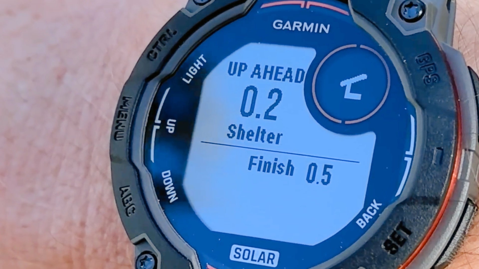 Garmin Instinct 3 Solar Up Ahead