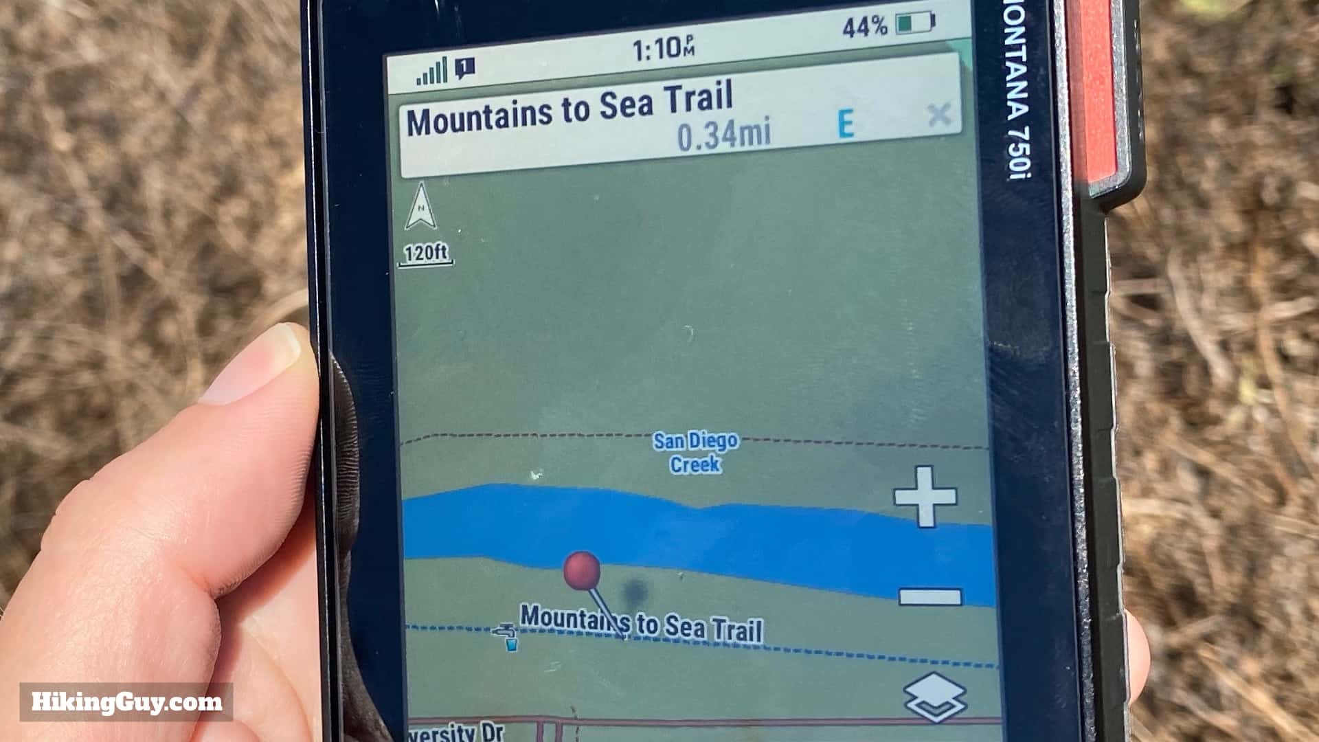 Garmin Montana Creating Waypoint Dropped