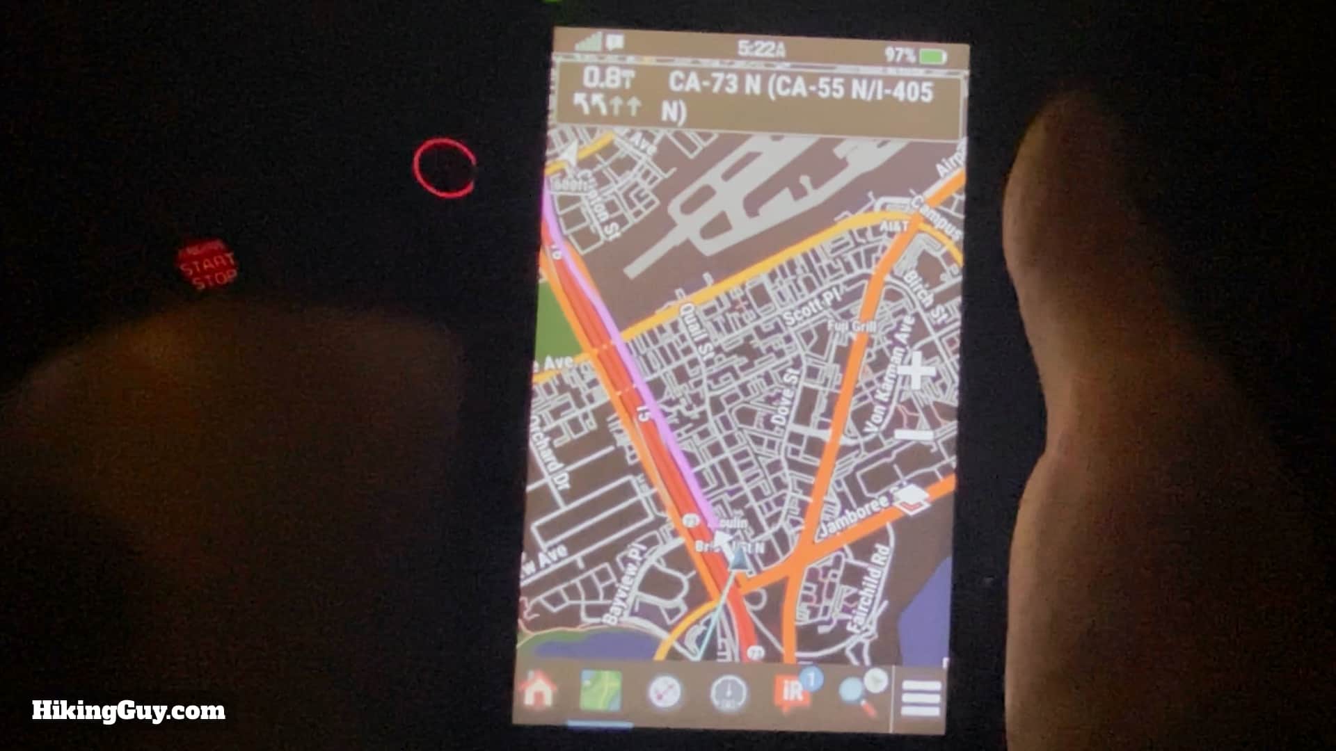 Garmin Montana Driving
