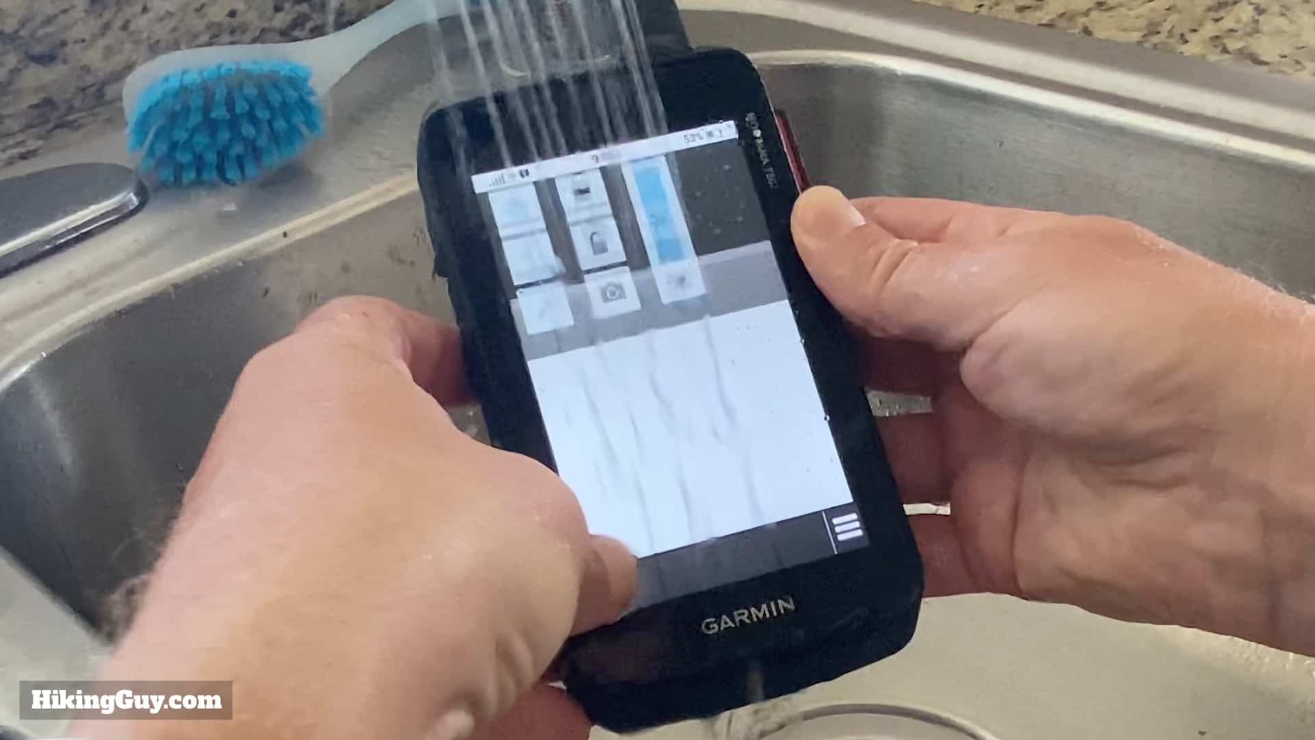 Garmin Montana In Water