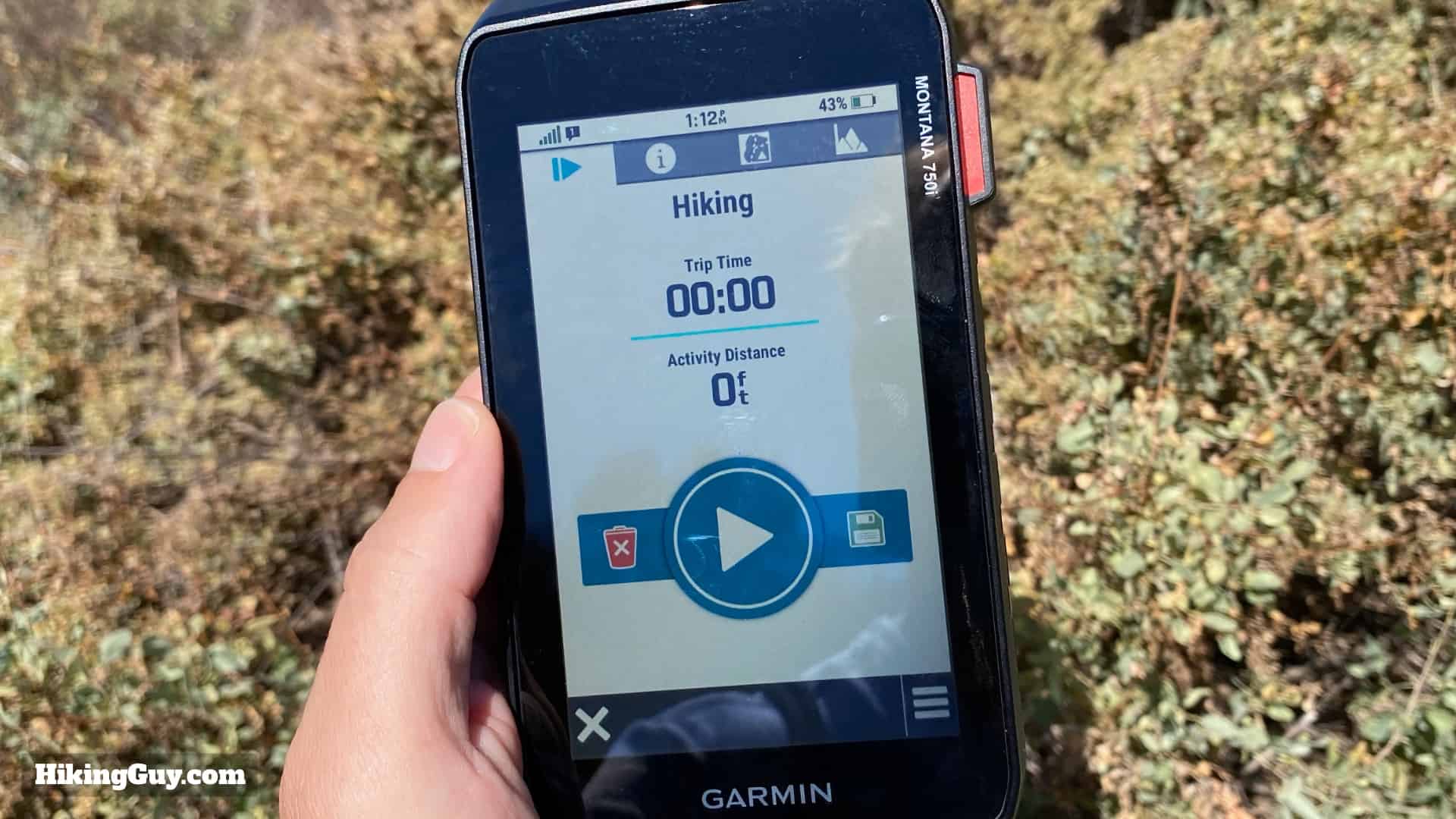 Garmin Montana Trip Computer