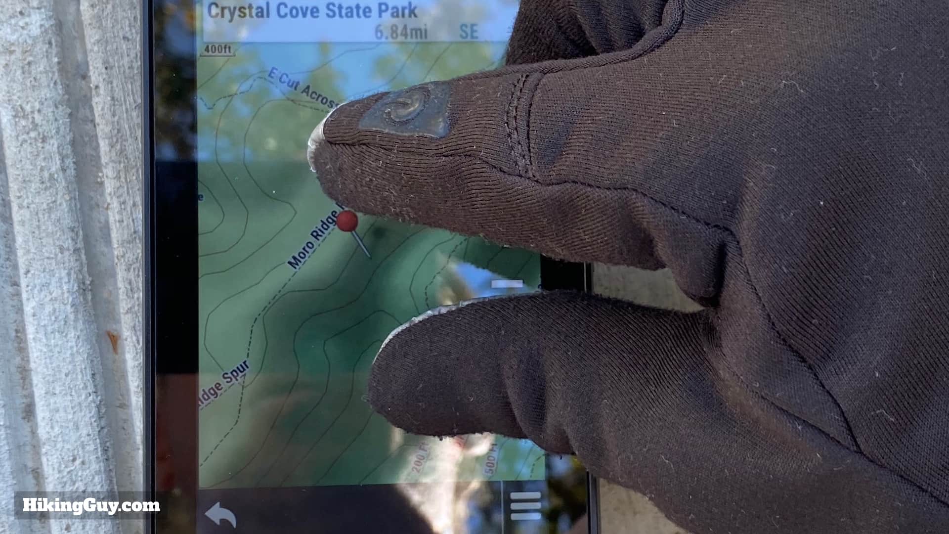 Glove Finger Pinch On Garmin Montana