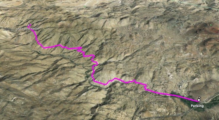 Goat Canyon Trestle Hike 3d Map